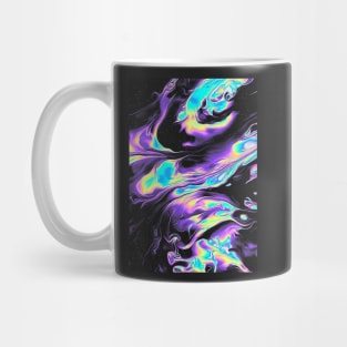 Neon Purple & Blue Pattern Mug